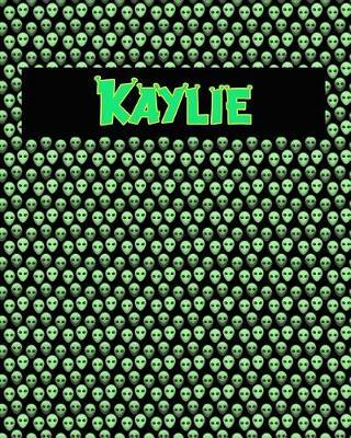 120 Page Handwriting Practice Book with Green Alien Cover Kaylie: Primary Grades Handwriting Book