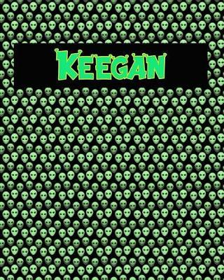 120 Page Handwriting Practice Book with Green Alien Cover Keegan: Primary Grades Handwriting Book
