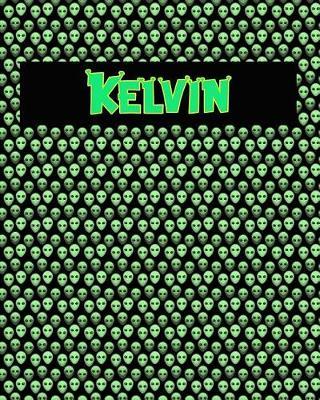 120 Page Handwriting Practice Book with Green Alien Cover Kelvin: Primary Grades Handwriting Book