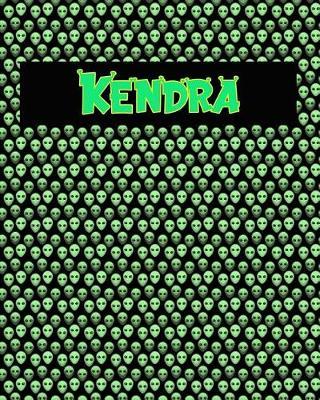 120 Page Handwriting Practice Book with Green Alien Cover Kendra: Primary Grades Handwriting Book