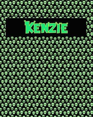 120 Page Handwriting Practice Book with Green Alien Cover Kenzie: Primary Grades Handwriting Book