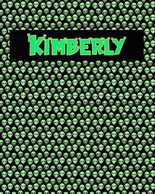 120 Page Handwriting Practice Book with Green Alien Cover Kimberly: Primary Grades Handwriting Book
