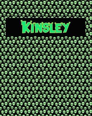 120 Page Handwriting Practice Book with Green Alien Cover Kinsley: Primary Grades Handwriting Book