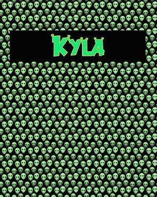 120 Page Handwriting Practice Book with Green Alien Cover Kyla: Primary Grades Handwriting Book