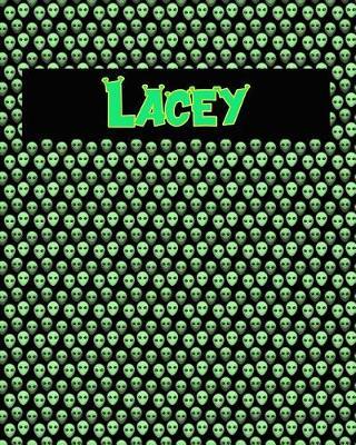 120 Page Handwriting Practice Book with Green Alien Cover Lacey: Primary Grades Handwriting Book