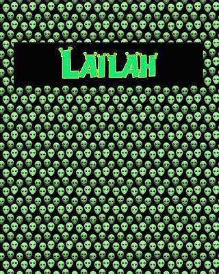 120 Page Handwriting Practice Book with Green Alien Cover Lailah: Primary Grades Handwriting Book