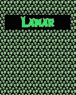 120 Page Handwriting Practice Book with Green Alien Cover Lamar: Primary Grades Handwriting Book