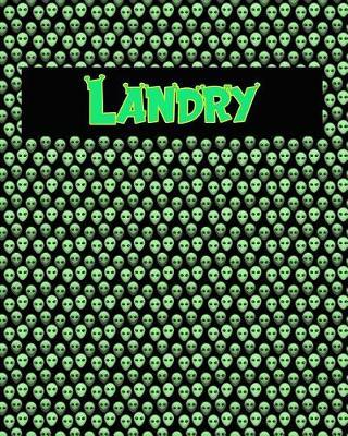 120 Page Handwriting Practice Book with Green Alien Cover Landry: Primary Grades Handwriting Book