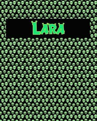 120 Page Handwriting Practice Book with Green Alien Cover Lara: Primary Grades Handwriting Book