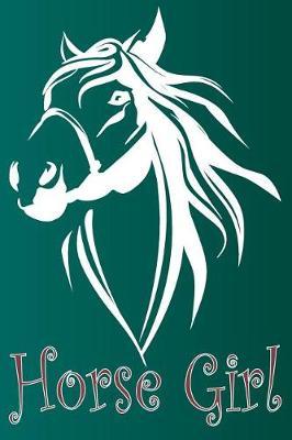 Horse Girl: Blank Journal With Ruled Lined Paper - Notebook with Horse Head Silhouette