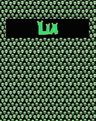 120 Page Handwriting Practice Book with Green Alien Cover Lia: Primary Grades Handwriting Book