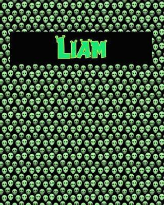 120 Page Handwriting Practice Book with Green Alien Cover Liam: Primary Grades Handwriting Book