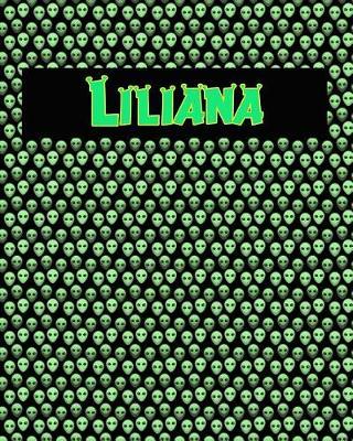 120 Page Handwriting Practice Book with Green Alien Cover Liliana: Primary Grades Handwriting Book