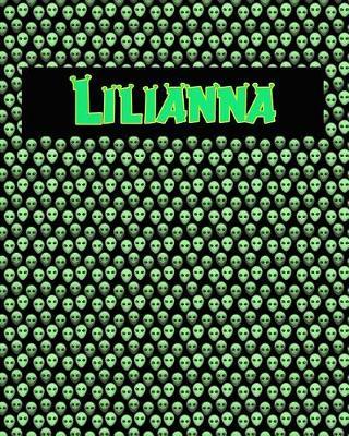 120 Page Handwriting Practice Book with Green Alien Cover Lilianna: Primary Grades Handwriting Book