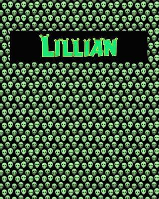 120 Page Handwriting Practice Book with Green Alien Cover Lillian: Primary Grades Handwriting Book