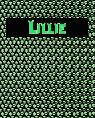 120 Page Handwriting Practice Book with Green Alien Cover Lillie: Primary Grades Handwriting Book