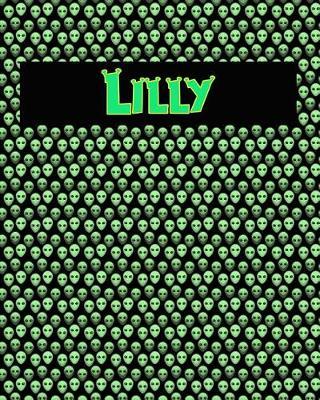 120 Page Handwriting Practice Book with Green Alien Cover Lilly: Primary Grades Handwriting Book