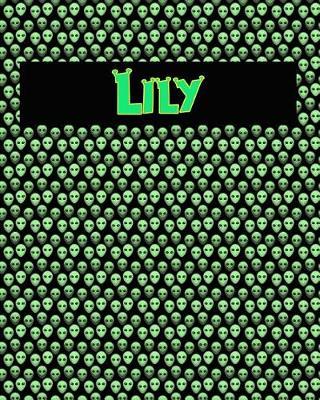 120 Page Handwriting Practice Book with Green Alien Cover Lily: Primary Grades Handwriting Book