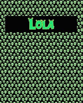 120 Page Handwriting Practice Book with Green Alien Cover Lola: Primary Grades Handwriting Book