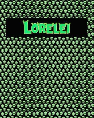 120 Page Handwriting Practice Book with Green Alien Cover Lorelei: Primary Grades Handwriting Book