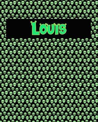 120 Page Handwriting Practice Book with Green Alien Cover Louis: Primary Grades Handwriting Book
