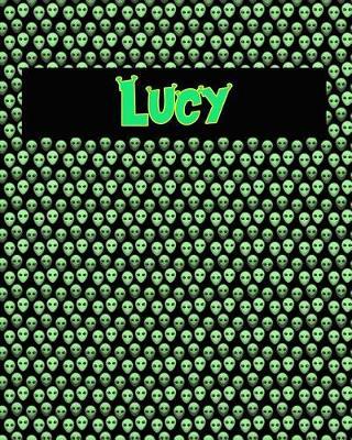 120 Page Handwriting Practice Book with Green Alien Cover Lucy: Primary Grades Handwriting Book