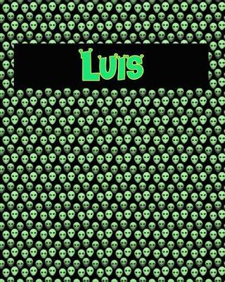 120 Page Handwriting Practice Book with Green Alien Cover Luis: Primary Grades Handwriting Book