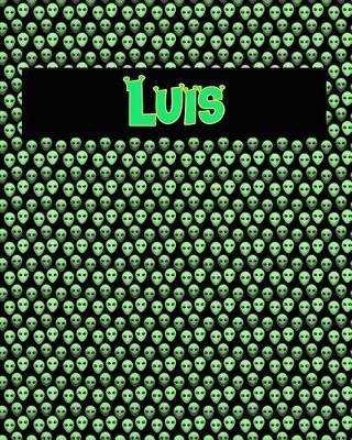 120 Page Handwriting Practice Book with Green Alien Cover Luis: Primary Grades Handwriting Book