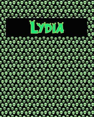 120 Page Handwriting Practice Book with Green Alien Cover Lydia: Primary Grades Handwriting Book