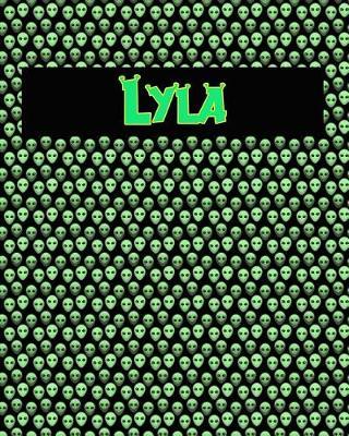 120 Page Handwriting Practice Book with Green Alien Cover Lyla: Primary Grades Handwriting Book