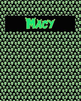 120 Page Handwriting Practice Book with Green Alien Cover Macy: Primary Grades Handwriting Book