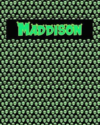 120 Page Handwriting Practice Book with Green Alien Cover Maddison: Primary Grades Handwriting Book