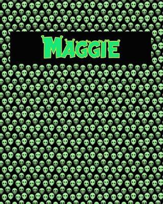 120 Page Handwriting Practice Book with Green Alien Cover Maggie: Primary Grades Handwriting Book