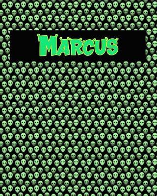 120 Page Handwriting Practice Book with Green Alien Cover Marcus: Primary Grades Handwriting Book
