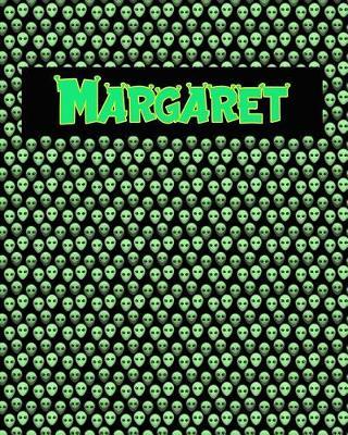 120 Page Handwriting Practice Book with Green Alien Cover Margaret: Primary Grades Handwriting Book