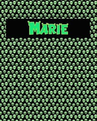120 Page Handwriting Practice Book with Green Alien Cover Marie: Primary Grades Handwriting Book