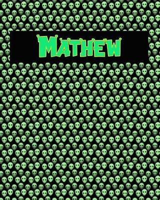 120 Page Handwriting Practice Book with Green Alien Cover Mathew: Primary Grades Handwriting Book