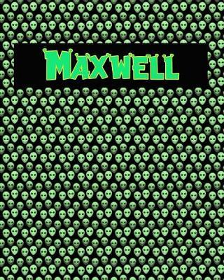 120 Page Handwriting Practice Book with Green Alien Cover Maxwell: Primary Grades Handwriting Book
