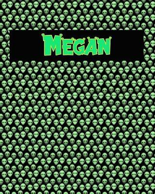 120 Page Handwriting Practice Book with Green Alien Cover Megan: Primary Grades Handwriting Book