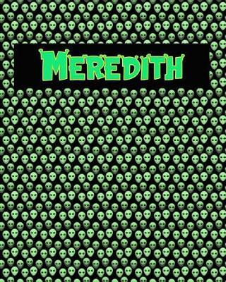 120 Page Handwriting Practice Book with Green Alien Cover Meredith: Primary Grades Handwriting Book