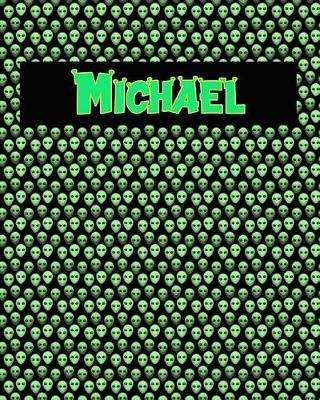 120 Page Handwriting Practice Book with Green Alien Cover Michael: Primary Grades Handwriting Book