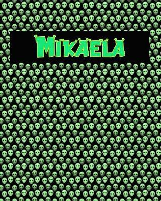 120 Page Handwriting Practice Book with Green Alien Cover Mikaela: Primary Grades Handwriting Book