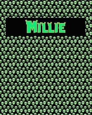 120 Page Handwriting Practice Book with Green Alien Cover Millie: Primary Grades Handwriting Book