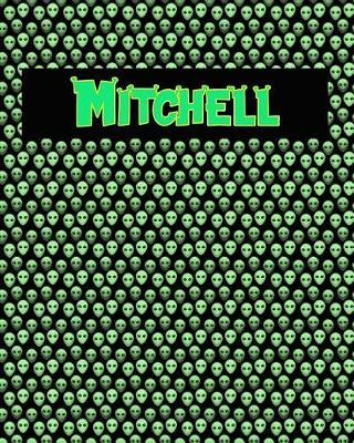 120 Page Handwriting Practice Book with Green Alien Cover Mitchell: Primary Grades Handwriting Book