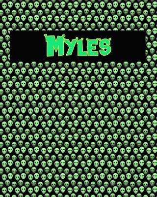 120 Page Handwriting Practice Book with Green Alien Cover Myles: Primary Grades Handwriting Book