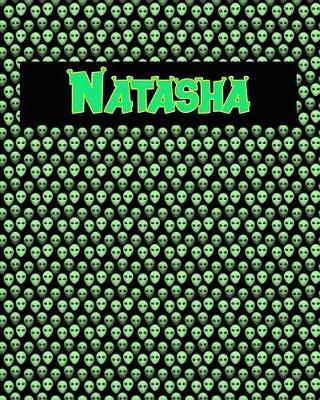 120 Page Handwriting Practice Book with Green Alien Cover Natasha: Primary Grades Handwriting Book