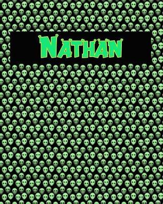 120 Page Handwriting Practice Book with Green Alien Cover Nathan: Primary Grades Handwriting Book