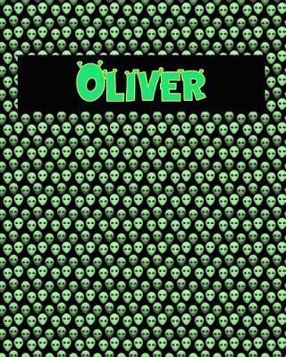 120 Page Handwriting Practice Book with Green Alien Cover Oliver: Primary Grades Handwriting Book