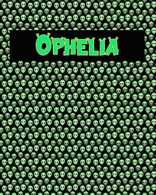 120 Page Handwriting Practice Book with Green Alien Cover Ophelia: Primary Grades Handwriting Book