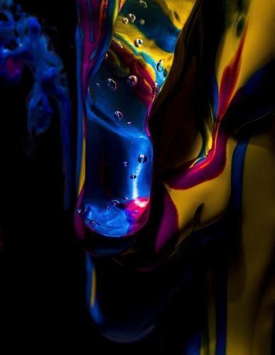 Notebook: Art dark gel fantasy shadow view light dream artistic artwork work paint painting